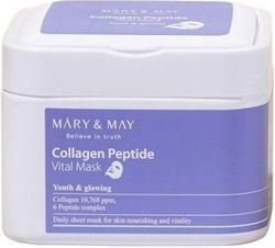 Mary & May Collagen Peptide Vital Face Αnti-aging Mask 30pcs