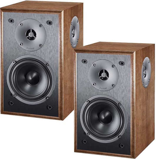 Magnat S10 D 144815 Pair of Hi-Fi Speakers Bookself 60W 2 No of Drivers W14.9xD13xH25cm. Walnut