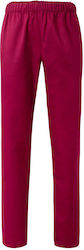 Velilla Unisex Pantaloni medicali Burgundy