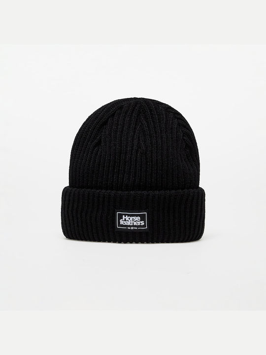 Horsefeathers Knitted Beanie Cap Black