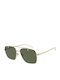 Emporio Armani Γυαλιά Ηλίου με Χρυσό Μεταλλικό Σκελετό και Πράσινο Φακό EA2150 301371