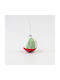 Ornament suspendat Glob De sticlă Alb 10buc Set 4buc