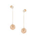 Art d or Earrings made of Pink Gold with Stones