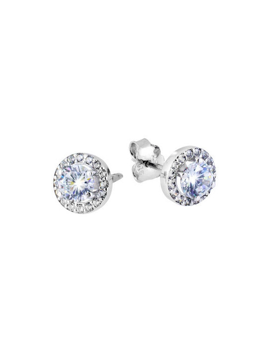 Earrings made of Platinum with Stones