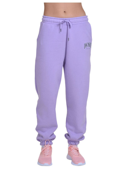 Target Παντελόνι Φόρμας Fleece Μωβ