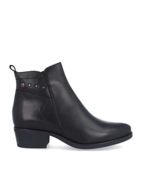 Pepe Menargues Leder Stiefeletten Damen Schwarz