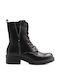 M&M Women's Combat Boots Black