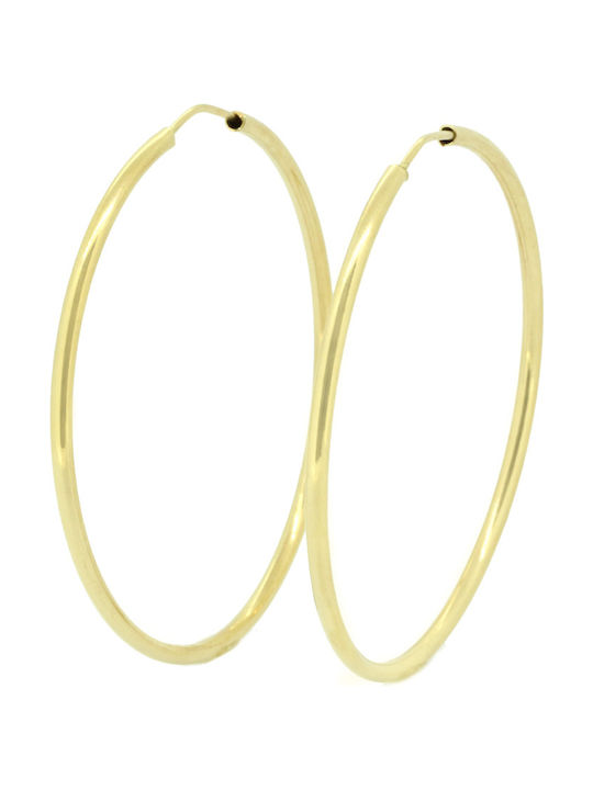 Earrings Hoops made of Gold 14K