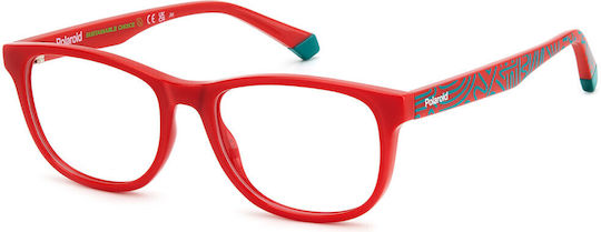 Polaroid Kids Acetate Frame Red PLDD832 C9A