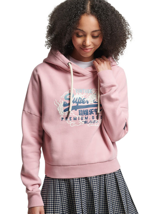 Superdry Vintage Narrative Women's Sweatshirt Pink