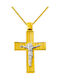 Men's Gold Cross 14K with Chain