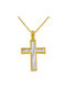 Men's Gold Cross 14K with Chain