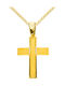 Men's Gold Cross 14K with Chain