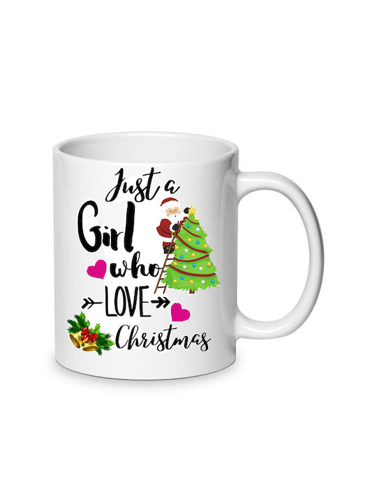 Christmas Mug Ceramic White 1pcs