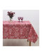 Dimeco Christmas Tablecloth Red L135xW135cm 1pcs