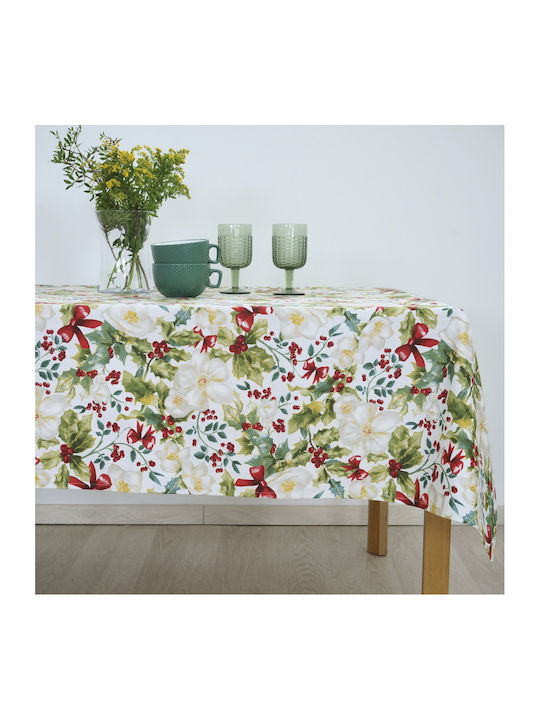 Dimeco Christmas Tablecloth Green L180xW135cm 1pcs