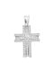 Xrisokosmima Women's White Gold Cross 9K