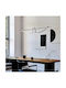 Viokef Pendant Light Black Rail 120x21x120cm
