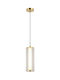 Viokef Pendant Light Gold Rail 150x510x51cm