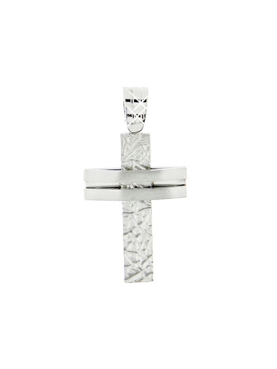 Xrisokosmima Men's White Gold Cross 9K