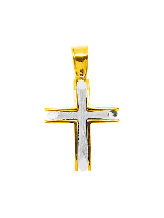 Xrisokosmima Herren Gold Kreuz 9K