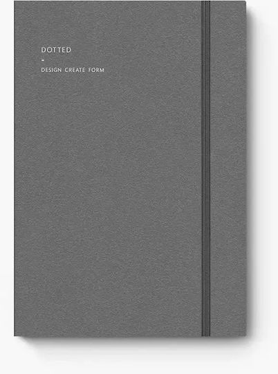 adBook Carnet B5 cu Puncte Cărbune de lemn