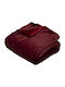 Fééric Lights and Christmas Red Furry Blanket Sofa 125x150cm