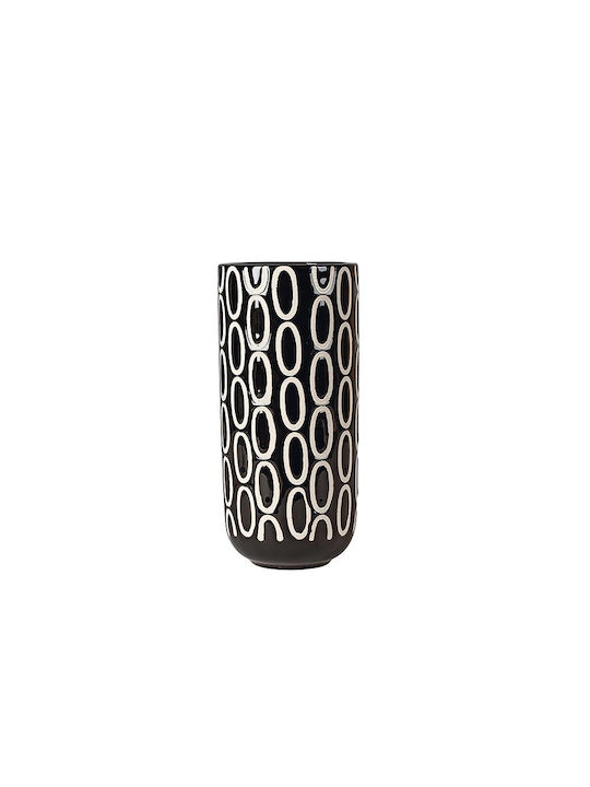 Kentia Decorative Vase Black 9.2x20cm