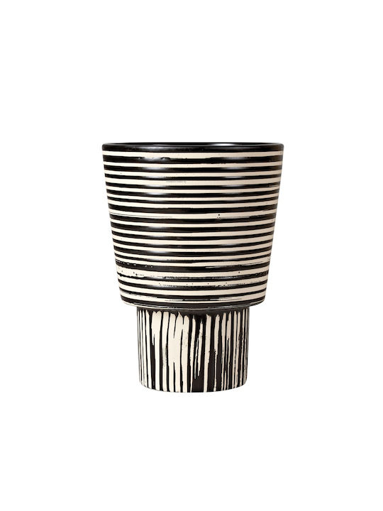 Kentia Decorative Vase Black 15x20cm