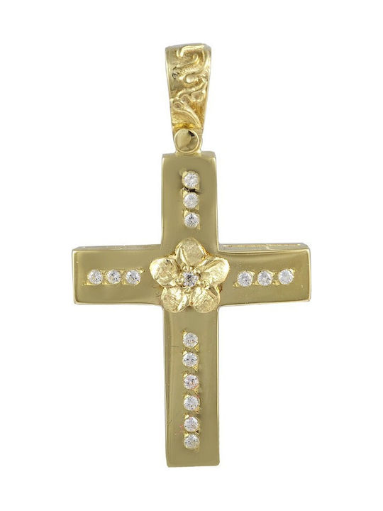 Femeiesc Aur Cruce 14K