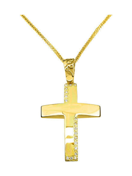 Women's Gold Cross 14K with Chain