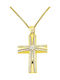 Women's Gold Cross 14K with Chain