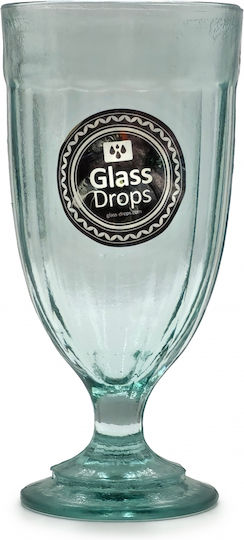Glass Drops Glas Wasser aus Glas in Grün Farbe 400ml Glass Drops Glas Wasser aus Glas in Grün Farbe 400ml
