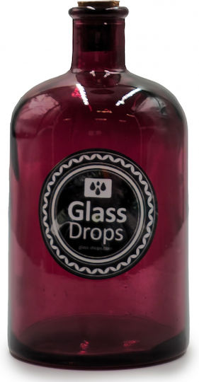 Glass Drops Μπουκάλι Νερού Γυάλινο με Βιδωτό Καπάκι Μπεζ 300ml Glass Drops Μπουκάλι Νερού Γυάλινο με Βιδωτό Καπάκι Μπεζ 300ml