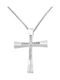 Women's White Gold Cross 14K with Chain