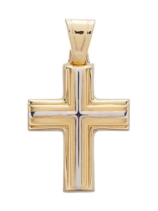 Vitopoulos Herren Gold Kreuz 14K