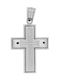 Vitopoulos Men's White Gold Cross 14K