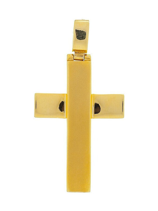 Vitopoulos Herren Gold Kreuz 14K