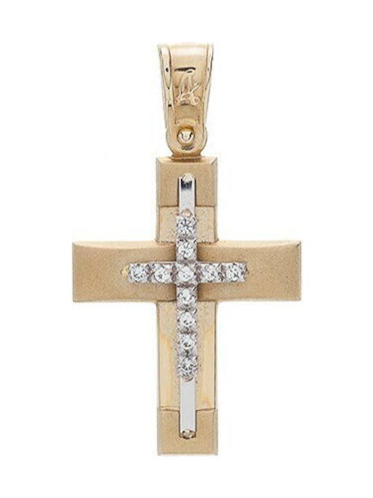 Vitopoulos Damen Gold Kreuz 14K