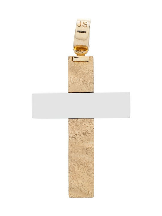 Vitopoulos Herren Gold Kreuz 14K