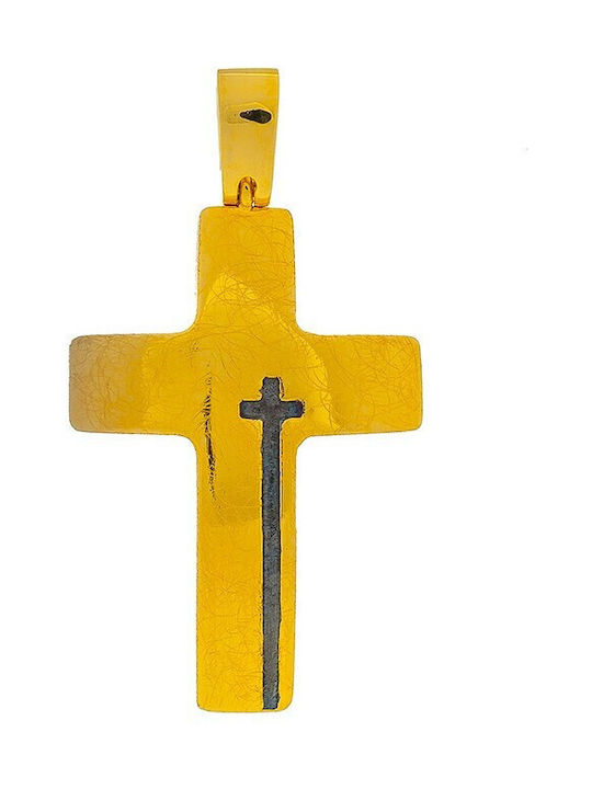 Vitopoulos Herren Gold Kreuz 14K