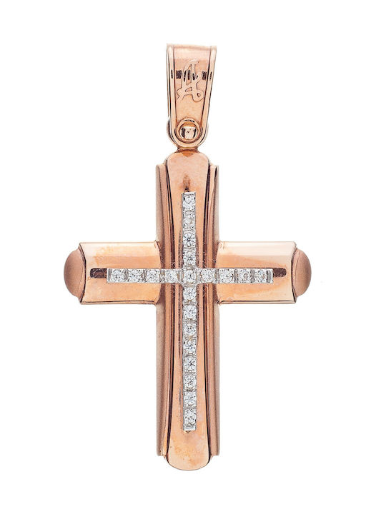 Vitopoulos Women's Rose Gold Cross 14K