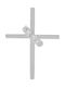 Vitopoulos Women's White Gold Cross 18K