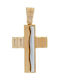 Vitopoulos Men's Gold Cross 14K