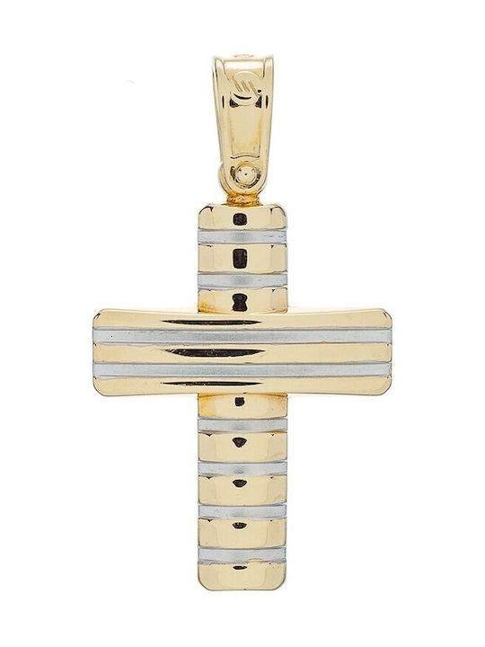 Vitopoulos Herren Gold Kreuz 14K