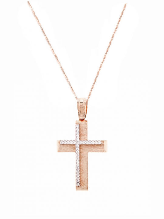 Art d or Damen Kreuz mit Kette