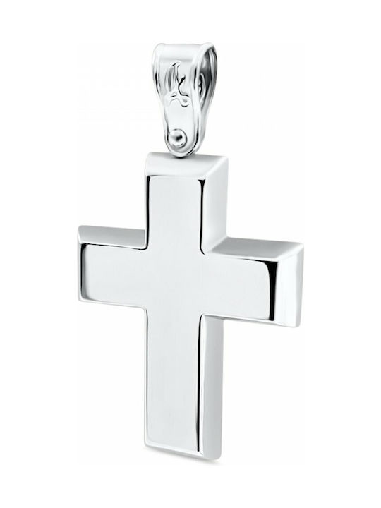 Chrilia White Gold Cross 14K