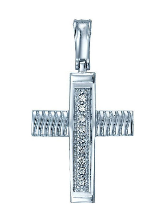 Savvidis White Gold Cross 14K with Chain