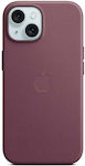 Apple Finewoven Back Cover Υφασμάτινο Mulberry (iPhone 15)