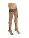 Women's High Socks 20 Den Caramel